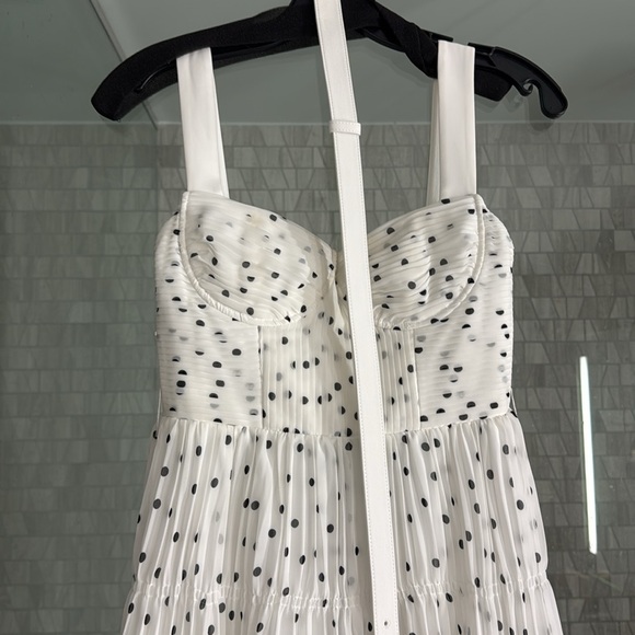 Self portrait polka dot chiffon dress - Picture 2 of 8